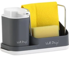 Vialli Design Kitchen organizatorius su skysčių dozatoriumi Livio Duo pilka 8319