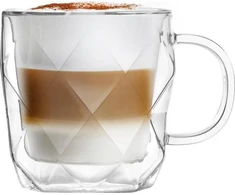 Vialli Design Dviejų sienelių puodelis Geo 450 ml 8517