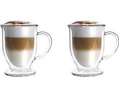Vialli Design Thermal stiklinės lattei, 2 vnt, 250 ml