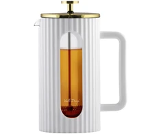 Vialli Design Zaparzacz do kawy i herbaty 1000ml balta ir/auksinė Livio 1708