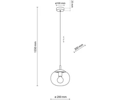 VIBE GRAPHITE 5825 TK Lighting pakabinamas šviestuvas