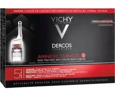 Priemonė nuo plaukų slinkimo Vichy Dercos Aminexil Clinical 5, 21 x 6 ml