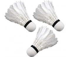 ENERO PLUNKSNIS BADMINTON SHUTTLETE, 3 Vnt., Baltas