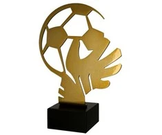 Victoria Sport Metal trofėjus su marmuriniu pagrindu - Futbolas