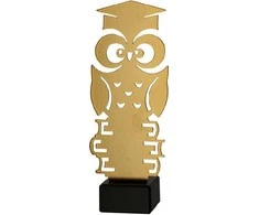 Victoria Sport Metal trofėjus su marmuriniu pagrindu - Edukacija - pelėda