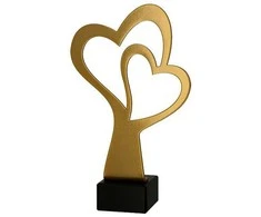 Victoria Sport Metal trofėjus su marmuriniu pagrindu - Širdelė