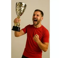 Victoria Sport Metalinė taurė, auksas ir sidabras