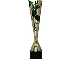Victoria Sport Metalinė taurė, auksinė ir žalia