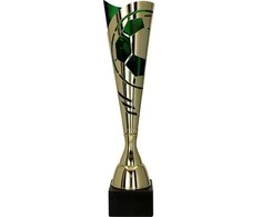 Victoria Sport Metalinė taurė, auksinė ir žalia