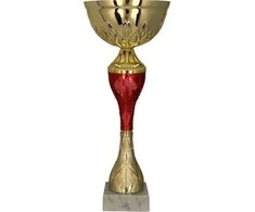Victoria Sport Metalinė taurė, auksinė ir raudona