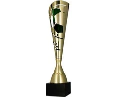 Victoria Sport Metalinė taurė, auksinė ir žalia