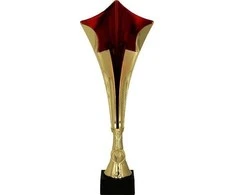 Victoria Sport Plastikinis puodelis, auksinis ir raudonas