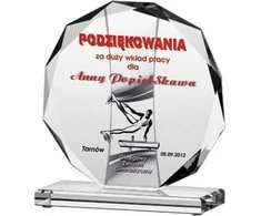 Victoria Sport išgraviruotas stiklo trofėjus + dažų pildymas 80613