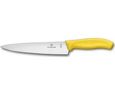 Victorinox VICTORINOX | Plataus ašmens virtuvinis peilis, 19 cm, geltonas, lizdinėje pakuotėje