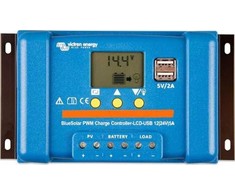 Victron Energy Įkrovimo valdiklis BlueSolar PWM-LCD&amp;USB 12/24V-5A