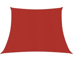 Uždanga nuo saulės, raudonos spalvos, 4/5x4m, HDPE, 160g/m²
