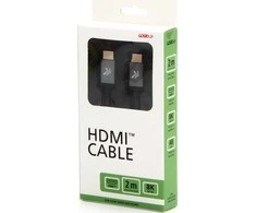 Vaizdo kabelis HDMI M – HDMI M, HDMI 2.1 – itin didelės spartos, 2 m, paauksuotos jungtys, aliuminio korpusas, pilkas, logotipas 8K @ 60Hz, 48Gb/s
