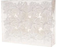 Vidutinė matinė rozetė 8 cm balta (36 vnt.) ROZETTE