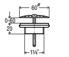 Viega Universalus ventilis1 1/4 x 60