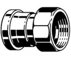 Viega PRESTABO adapteris 35 mm x GW 1" - 704766