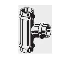 Viega redukcinis trikampis 22 x 15 x 15mm dujų (346 010)