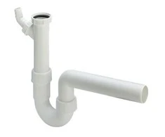 Viega Plautuvės sifonas su jungtimi, 1 1/2 x 50, baltas/plastikas