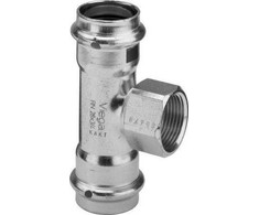 Viega T formos dalis su SC 35 X 3/4 X 35 plieno / cinkuoto vamzdžio jungtimi
