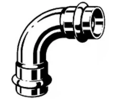 Viega Łuk 90° 76,1mm su SC-CONTUR PRESTABO - 558161