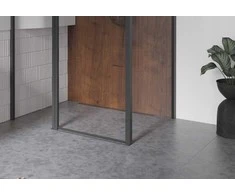 Viega Dušo latakas Besco Virgo Next Juodas, 90 cm