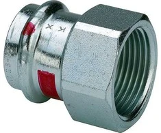„Viega“ adapterio jungtis su SC-Contur 22 mm x GW 1" cinkuoto plieno - 642167