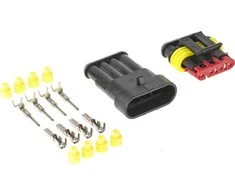 Złącze Oem Superseal 4 PIN jungčių rinkinys - kištukas + 4PIN lizdas - hermetiška jungtis