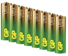 GP Vienkartinės šarminės baterijos, pirštui, AA, 1,5 V, lizdinėje pakuotėje, 8 vnt. pakuotė, ULTRA