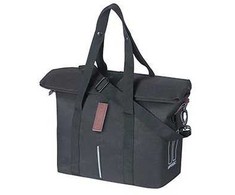 Basil Miesto kuprinė pavienė BASIL CITY BICYCLE HANDBAG 8-11L, KF-Hook System, atspari vandeniui juoda