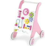Stumiamas Medinis Žaislas Viga Toys Rožinė