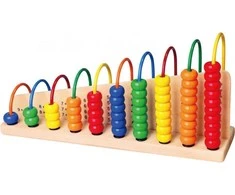 Viga žaislų mokomoji medinė abacus skaičiuojant mokyklą Montessori