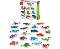 Viga Mediniai magnetiniai dinozaurai, 20 vnt.