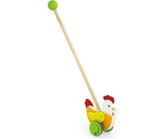 Medinis stumiamas žaislas Viga Toys Vištytė