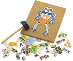 Viga Toys Medinė Priešgaisrinė Statyba 45 elementai