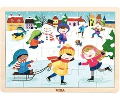 Viga Dėlionė 24 vnt. - Žiemos linksmybės