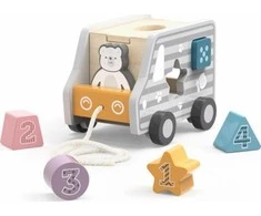 Viga Toys Medinis automobilis, kad patrauktų viga žaislus