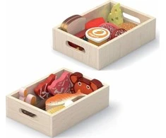 Viga Toys VIGA Medinių Žaislų Rinkinys - Maisto Produktai