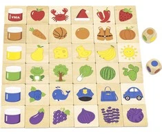 VIGA Medinė edukacinė dėlionė Spalvų ir formų atpažinimui 38 vnt. Montessori