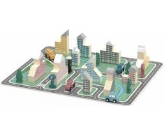 Viga Toys „Viga Polarb“ medinis tyčiojimasis su „Blocks City 56 EL“.