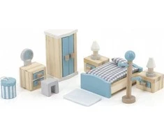 Viga Toys VIGA Lėlių namelis Baldai Miegamajam