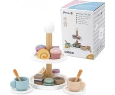Viga Toys PolarB medinis popietinės arbatėlės rinkinys
