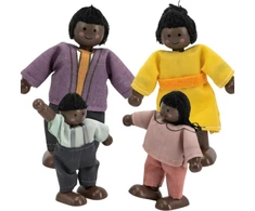 Viga Toys VIGA medinių lėlyčių rinkinys 4 vnt