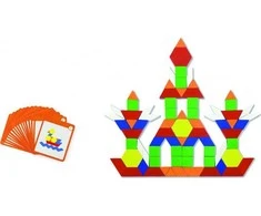 Viga Medinė geometrinė mozaikos vigos žaislų loginis galvosūkis 102 ELS