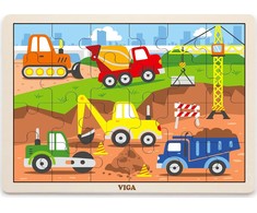 Viga Dėlionė 24 vnt. - Transporto priemonės