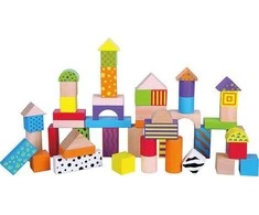 Medinės kaladėlės Viga Toys 50 dalių