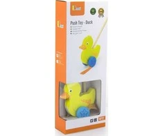 Medinis stumiamas žaislas Viga Toys Viščiukas